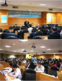 　縣府委託臺科大昨天舉辦馬祖設置國際觀光度假區投資構想座談會，是馬祖博弈公投過後首度的產官學界面對面，行政院秘書長陳士魁出席座談會，坦言馬祖頭一遭，也是中華民國第一回，博弈專法草案今年無望通過，希望可以爭取明年6月前完成。（圖／文：劉秋月）