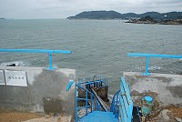 南竿三期海淡廠海水取水口,日前泵浦捲入漁網,導致兩具馬達失靈。(圖/文:邱竟瑋)