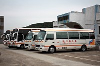 　車船處運送全新大、中型公車加入莒光交通運輸行列。（圖／文：林冰芳）
