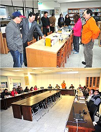 應馬中熱情邀請,連江縣議會由議長陳貴忠率多位議員及職員前往馬祖高中訪問,校長陳天賜引導來賓們走訪校園及主持座談會,議員們都對馬中的優美校園及健全設施給予高度評價。(圖/文:曹重偉)