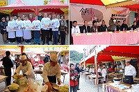 馬祖創意美食大車拚,以黃魚為題加上創意發想,各家餐廳拿出看家本事,A、B兩組第一名分別由第一餐廳陳起佃及金魚餐廳陳金山獲得。(圖/文:劉秋月)
