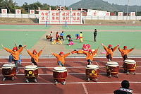 　緊鑼密鼓。（圖／文：陳鵬雄）