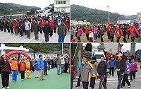 　2013年元旦升旗、健行活動四鄉五島熱情展開。（圖：邱竟瑋、陳鵬雄、林冰芳、陳其敏）