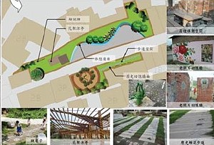 軍友街重建,縣府研議採都市更新,景觀總顧問製圖及會勘並提供建言。(圖:縣府工務局、中華民國景觀學會提供)
