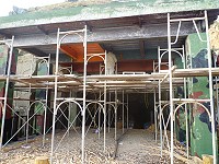 　東引安東坑道改善工程已展開，預定於今年5月底完工開放。（圖／文：陳其敏）