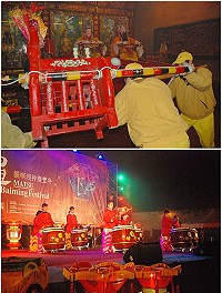 　2013年北竿擺暝文化祭即將熱鬧展開，延續歷年的感動，將帶領遊子與旅客共同體驗馬祖深邃且純樸的民間信仰文化。圖為去年擺暝迎神活動照片。（圖：本報資料室，邱竟瑋攝）