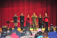 八家好手齊獻藝、軍民聯歡迎蛇年。（圖：曹重偉）