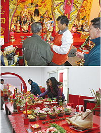 東莒熾坪境福德宮舉行「擺嬭」祭祀 信眾用心飾供品,展現誠意