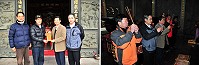 元宵佳節,各鄉、各村廟宇都是香火鼎盛,縣長楊綏生特別前往各廟宇上香祈福,並致贈香油錢及慰勉眾廟宇社友們在過年過節期間執行各項工作的辛勞。(圖/文:曹重偉)