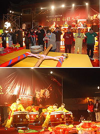 2013年北竿擺暝文化祭,福臨元宵晚會昨塘岐迎賓館登場,各路神轎會師、猜燈謎與民俗表演傳承信仰文化。(圖/文:邱竟瑋)