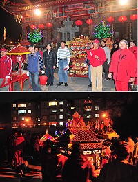 清水境白馬尊王廟十六接續出巡遶境,吸引不少原籍清水的鄉親及外村民眾前往湊熱鬧,遶的路線可說是鄉內最長,到晚間10時才結束,社友們沒人喊累,精神可嘉。(圖/文:曹重偉)