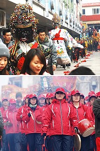 東引鄉「白馬尊王」回宮遶境,熱力不減。(圖/文:陳其敏)