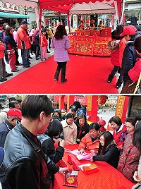 山隴境白馬尊王廟供養金牌及預借發財金活動人氣旺,金牌有28位鄉親幸運過關領取,發財金則有45位鄉親獲得。(圖/文:曹重偉)