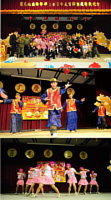 現場表演人員活潑生動的肢體語言與華麗裝扮,展現精湛舞技,吸引全場觀眾目光,博得滿場喝采。(圖/文:歐振陽)