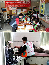 肝病防治基金會「救救肝苦人」2013偏鄉保肝篩檢昨天移師北竿,依舊受到地區鄉親的熱烈響應,上午共計檢查101人。(圖:連江縣衛生局提供)