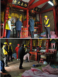 芹壁龍角峰廟今年擴大舉辦祈夢活動,近百位來自台馬各地的信眾前往廟內求神明賜夢。(圖/文:陳鵬雄)