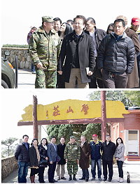 知名主播李四端,日前為自己的節目來馬祖取材,特地重返30多年前曾經服役的北竿壁山,受到官兵弟兄的熱情歡迎,北指部副指揮官車上校也親自迎接導覽。(圖/文:劉書凱)