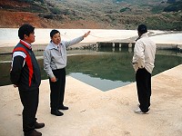 　東引小紫澳水利改善工程竣工，縣長楊綏生了解施作成果。（圖／文：陳其敏）