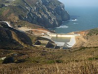 東引小紫澳水庫改善工程完工,整體蓄水量提升至7千噸。(圖/文:陳其敏)