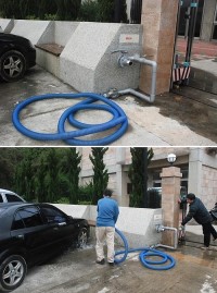 台灣春雨不如預期造成水情吃緊,縣府未雨綢繆,開放污水處理廠回收水供軍民取用,以節省珍貴的水資源。(圖/文:邱竟瑋)