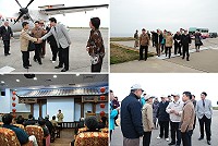 行政院政務委員楊秋興率多位交通部官員抵馬考察,並表示博弈專法預計四月底完成送行政院會,馬祖有發展博弈的潛力。(圖/文:劉秋月)