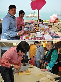 演藝圈知名人物寶媽與汪建民這對戀人專程來馬為觀光代言。(圖/文:陳鵬雄)