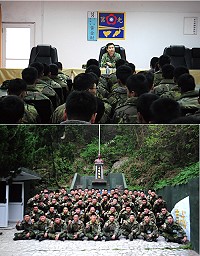黃指揮官勉勵屆退弟兄,不管走到哪裡,多一份努力,方能多一份成就。(圖/文:陳柏志)