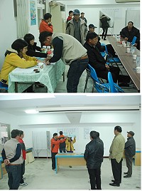 馬祖區漁會昨舉行第22屆會員代表大會暨理監事選舉,各鄉新任會員代表齊聚區漁會2樓投票。(圖/文:邱竟瑋)