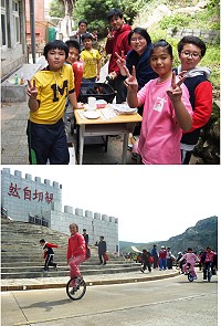 東引國中小春季郊遊健行,小朋友前進西引島參觀海水淡化廠。(圖/文:陳其敏)