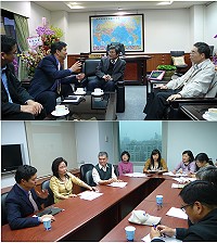 縣長楊綏生9日前往交通部及航港局爭取港務建設預算,獲得正面回應。(圖:連江縣政府提供)