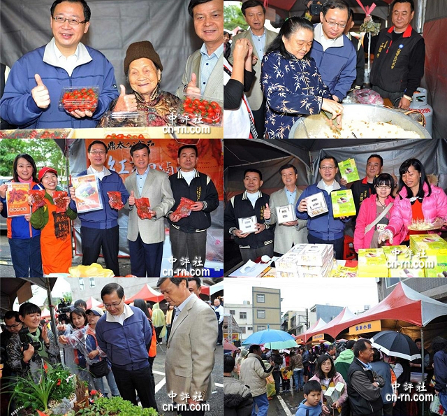 吳志揚參加樂活八德美食祭活動,推薦在地優良蔬果美食。(照片:桃園縣政府提供)