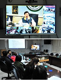 H7N9流感中央流行疫情指揮中心昨天召開第4次會議,由指揮官署長邱文達主持,衛生局以視訊會議方式全程參加,會中決議於今年6月17日起全面禁止我國傳統市場屠宰活禽。(圖/文:曹重偉)