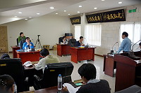 　北竿鄉代會召開第九屆第一次臨時大會，聽取公所海洋文化之旅活動規劃內容。（圖：北竿鄉代會提供）