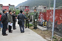 　縣府針對北竿軍方釋出12處閒置營區進行複勘。（圖／文：陳鵬雄）
