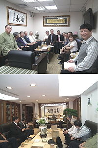 馬祖鄉親博弈專法促進團拜訪立院各黨團,請託立法程序協助,給馬祖新出路發展。(圖:馬祖鄉親博弈專法促進團提供)