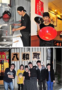 青年創業再一樁!林宥辰與夫婿李哲宇經營地區首家非加盟日式拉麵館「八和町」,獲得同學好友們一致支持與協助,主打商品為超大碗的「相撲拉麵」,絕對不怕顧客吃不飽。(圖/文:曹重偉)