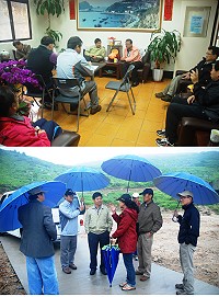 縣長楊綏生視察東引各項建設,並與地方民代座談,聽取各方建議。(圖/文:陳其敏)