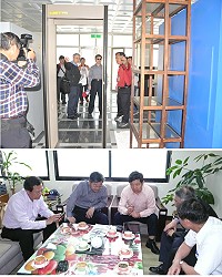 交通部航港局局長祁文中視察白沙碼頭相關設施,為開通黃岐航線做準備。(圖:陳鵬雄、連江縣政府提供)