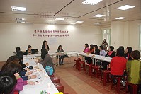 　連江縣基督教女青年會11日正式成立，由多元信仰人員參與籌劃社會服務工作，首屆理監事選舉由介壽村長曹容華當選理事長。（圖／文：邱竟瑋）