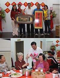 莒光公所昨晚舉辦東莒母親節表揚模範人員餐會,邀請終日辛勞的媽媽們出席。(圖/文:林冰芳)
