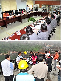 連江縣議會繼續縣政考察議程,上午只排訂馬祖酒廠實業股份有限公司,展現對這地區唯一金雞母的重視;下午則是考察復興村污水下水道系統及海堤工程、環保局後端資源處理園區。(圖/文:曹重偉)