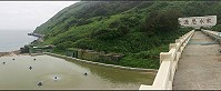 　梅雨鋒面挹注，東引東湧水庫與下方溢流池都吃飽飽。（圖／文：陳其敏）