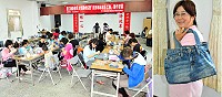新移民女性關懷協會「資源再利用手工包」製作研習歡喜落幕,考驗婆婆媽媽們的創意及基本功,大家用心慢慢縫出得意作品,而且馬上就能派上用場,相當有成就感。(圖/文:曹重偉)