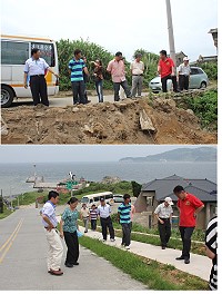 莒光鄉代會抵達東莒進行鄉政考察。(圖/文:林冰芳)