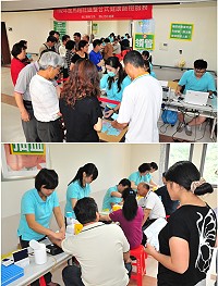 整合式健康篩檢在縣醫4樓健檢中心舉行,昨天首日共有293位民眾完成篩檢,現場動線流暢,秩序良好。(圖/文:曹重偉)