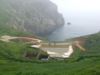 東引小紫澳水庫經過補強改善後,蓄水功能已有顯著提升。(圖/文:陳其敏)