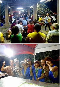 「東海雄風-喫茶趣」開幕夜,湧進近百位鄉親、遊客,現場氣氛熱絡。(圖/文:陳其敏)