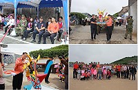 莒光鄉端午龍舟競賽活動龍舟開光點睛下水典禮昨日隆重舉行,6月8日競賽正式登場。(圖/文:林冰芳)