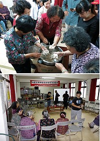 銀髮族動起來!紅十字會馬祖支會推出社區關懷據點銀髮族健康活動,每晚由志工帶領復興村老人家做健康規律運動,最後一天還舉辦打魚丸趣味競賽,阿公、阿嬤們大顯身手。(圖/文:曹重偉)