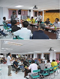 　馬祖區漁會針對北竿漁港建設召開基層漁民座談會，吸引近百位各村漁民參加。（圖／文：陳鵬雄）